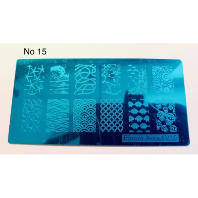 Plaque stamping XL no15